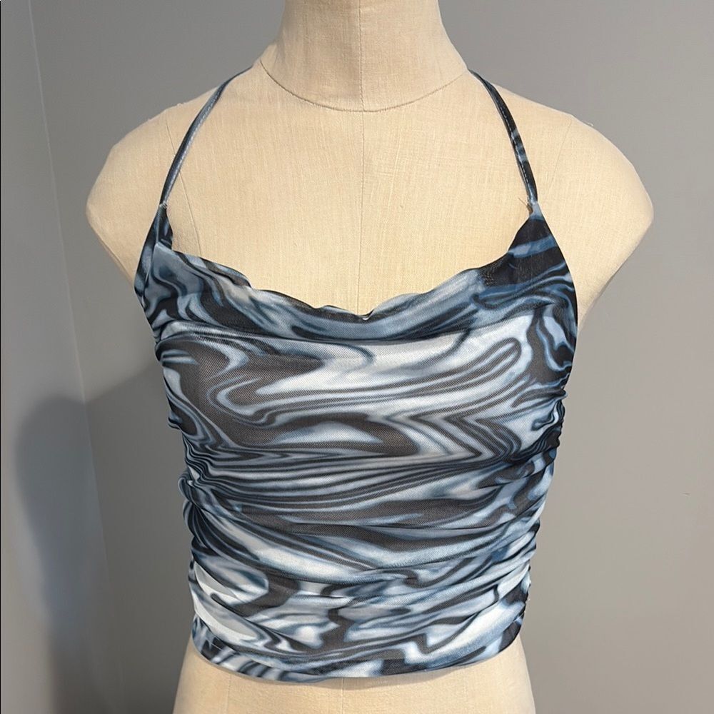 Cotton Candy LA Halter Crop Top Size S